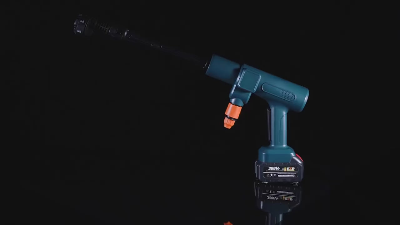 6-in-1 Cordless Pressure Washer Gun – 200 Bar High Pressure, Compatible with Makita Battery
